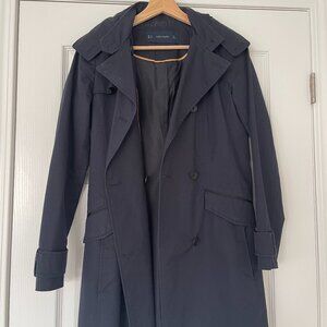 Zara Trench Coat, Navy - XS